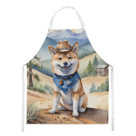 Shiba Inu Cowboy Welcome Apron (Color: DAC5981)