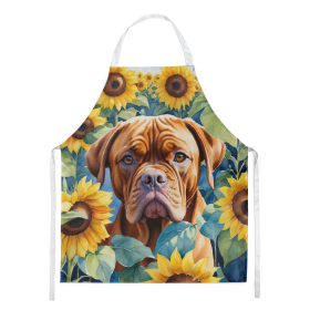 Dogue de Bordeaux in Sunflowers Apron (Color: DAC6069)