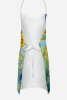 White German Shepherd in Sunflowers Apron