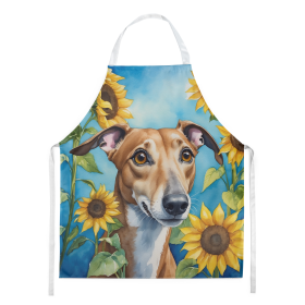 Greyhound in Sunflowers Apron (Color: DAC6095)