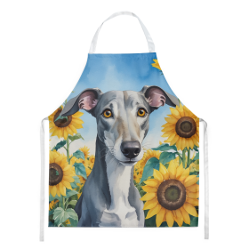 Greyhound in Sunflowers Apron (Color: DAC6096)
