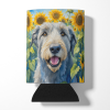 Irish Wolfhound in Sunflowers Can or Bottle Hugger