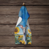 Italian Greyhound in Sunflowers Kitchen Towel