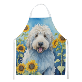 Komondor in Sunflowers Apron (Color: DAC6107)