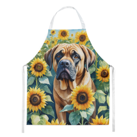 Mastiff in Sunflowers Apron (Color: DAC6120)