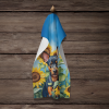 Miniature Pinscher in Sunflowers Kitchen Towel