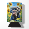 Neapolitan Mastiff in Sunflowers Can or Bottle Hugger