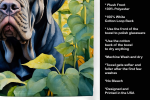 Neapolitan Mastiff in Sunflowers Kitchen Towel