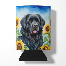 Newfoundland in Sunflowers Can or Bottle Hugger (Color: 198453232298)