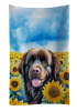 Newfoundland in Sunflowers Kitchen Towel