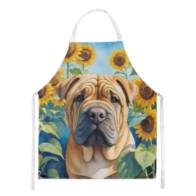 Shar Pei in Sunflowers Apron (Color: DAC6159)