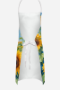 Tibetan Spaniel in Sunflowers Apron