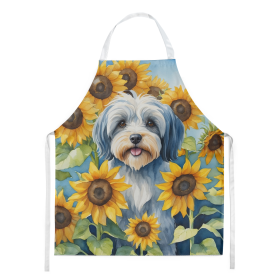 Tibetan Terrier in Sunflowers Apron (Color: DAC6168)