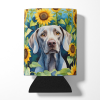 Weimaraner in Sunflowers Can or Bottle Hugger