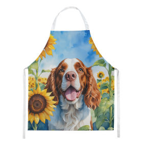 Welsh Springer Spaniel in Sunflowers Apron (Color: DAC6171)