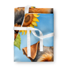 Welsh Terrier in Sunflowers Apron