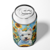 Westie in Sunflowers Can or Bottle Hugger