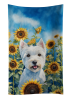 Westie in Sunflowers Kitchen Towel