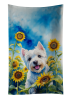 Westie in Sunflowers Kitchen Towel