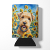 Wheaten Terrier in Sunflowers Can or Bottle Hugger