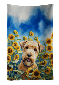Wheaten Terrier in Sunflowers Kitchen Towel (Color: 198453049841)