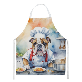English Bulldog The Chef Apron (Color: DAC6242)
