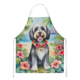 Tibetan Terrier Luau Apron (Color: DAC6529)