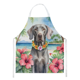 Weimaraner Luau Apron (Color: DAC6531)
