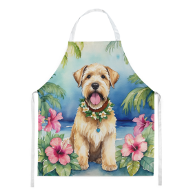 Wheaten Terrier Luau Apron (Color: DAC6536)