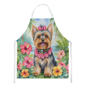 Yorkshire Terrier Luau Apron (Color: DAC6540)