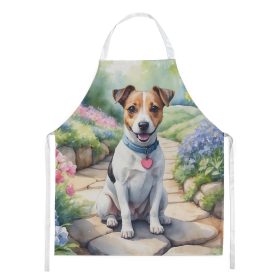 Jack Russell Terrier Spring Path Apron (Color: DAC6654)