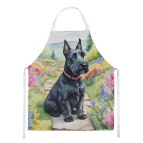 Scottish Terrier Spring Path Apron (Color: DAC6711)