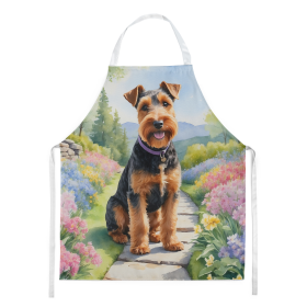 Welsh Terrier Spring Path Apron (Color: DAC6730)