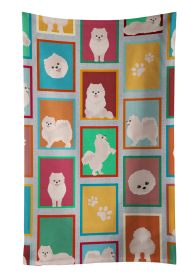 Lots of White Pomeranian Kitchen Towel (Color: 194030682142)