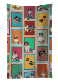 Lots of Blue Merle Sheltie Kitchen Towel (Color: 194030682159)