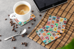Lots of Tricolor Sheltie Foam Coasters