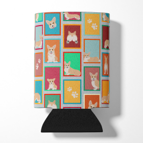 Lots of Fawn Pembroke Corgi Can or Bottle Hugger (Color: 194030686850)