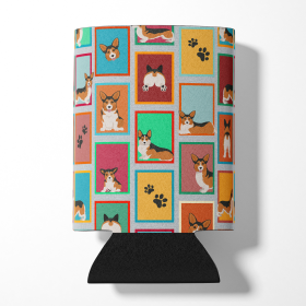 Lots of Sable Pembroke Corgi Can or Bottle Hugger (Color: 194030686867)