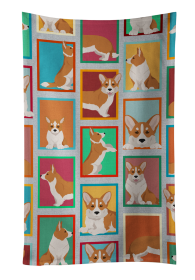 Lots of Red Cardigan Corgi Kitchen Towel (Color: 194030682197)