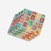 Lots of Flashy Fawn Boxer Foam Coasters