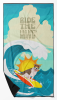 Surfer Dog Brindle Pit Bull Terrier Premium Beach Towel