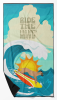 Surfer Dog Fawn Great Dane Premium Beach Towel