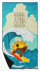 Surfer Dog Standard Red Poodle Premium Beach Towel