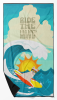 Surfer Dog Westie Premium Beach Towel