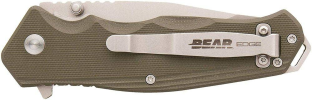 Bear & Son Bear Edge OD Green Folding Knife 440 Stainless Blade