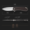 CIVIVI Elementum Knife Ebony Wood Handle