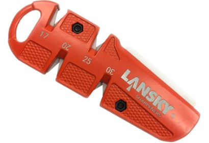 Lansky QuadSharp Knife Sharpener Multi-Angle Carbide/Ceramic (Color: Red)