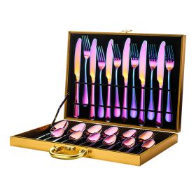 24 Piece Set High-End Tableware (Option: Colorful)