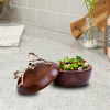Acacia Wood Bowl with Lid