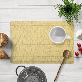Elegant PVC Placemats for Dining Table (Style: Brown Gold)